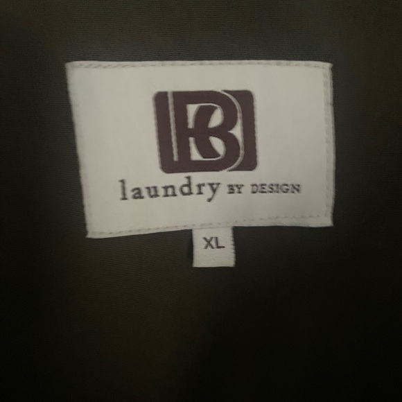 Laundry By Design Olive Green Quilted Barn Chore Coat Size XL - Picture 5 of 9